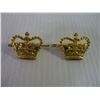 Image 2 : (3) Pair of British Crown Rank Badges plus (2) more