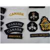 Image 3 : (5) Canadian Military Tri-Service Cap Badges and Canadian Military Tabs/Trade Patches