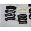Image 4 : (5) Canadian Military Tri-Service Cap Badges and Canadian Military Tabs/Trade Patches