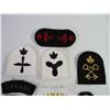 Image 5 : (5) Canadian Military Tri-Service Cap Badges and Canadian Military Tabs/Trade Patches