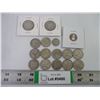 Image 1 : (14) Pre 1964 Canadian Quarters and (2) Dimes