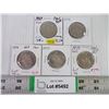 Image 1 : (5) Canadian 50 Cent Coins-(1) 1969,1976 and (3) 1979