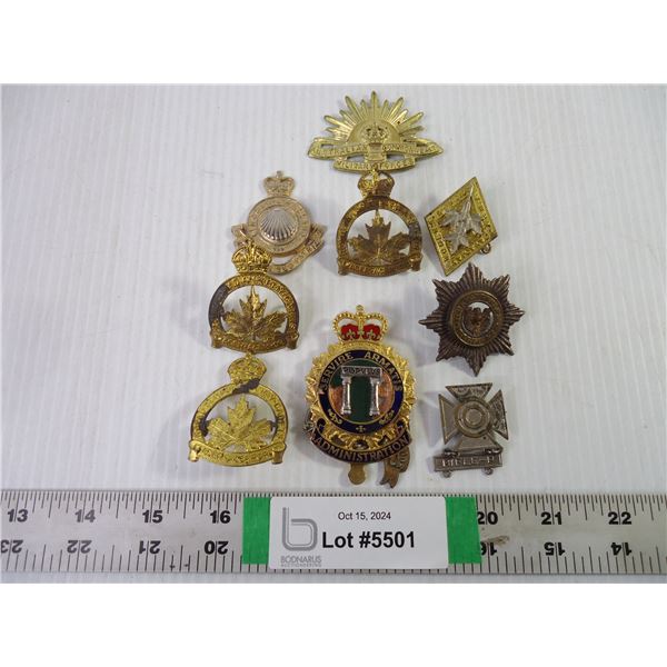 (10) Assorted Military Badges