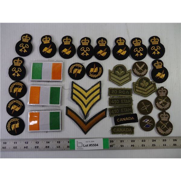 Large Lot of Assorted Canadian Forces Trade Patches and others