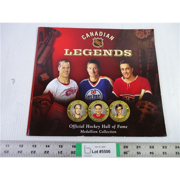 NHL Canadian Legends Medallion Collection Holder - Empty