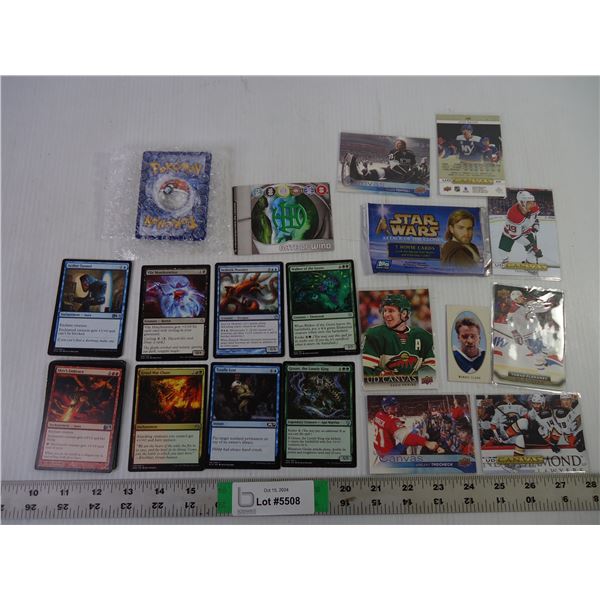 Lot of Magic Cards, Hockey Cards. of Star wars Cards