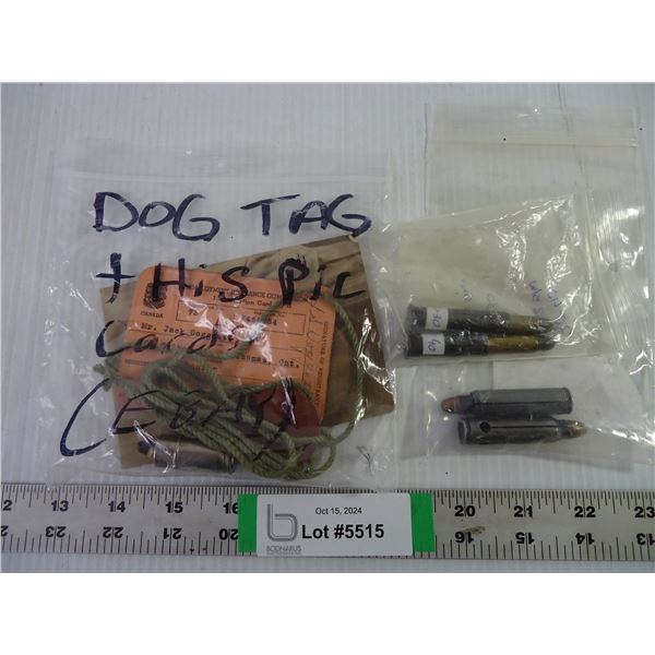 ID and Tags with (4) Piece of Ammo