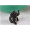 Image 2 : (3) Mixing Bowls, Elephant Figurine