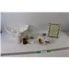 Image 1 : Roughriders Piggy Bank, Silver Bamboo Picture Frame - 5" x 7", Porcelain Basket, Assorted Items