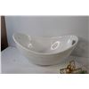 Image 8 : Roughriders Piggy Bank, Silver Bamboo Picture Frame - 5" x 7", Porcelain Basket, Assorted Items