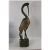Image 4 : Porcelain Vase Decoration, Wooden Flamingo Decoration