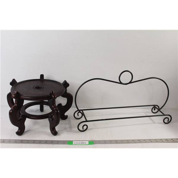 Small Wooden Base, Wire Rack