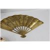 Image 3 : Brass Hand Fan, (2) Glass Dolphin Decorations, Elephant Decoration, Cream Pourer, (2) Seashells