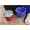 Image 6 : * (2) Totes, Laundry Hamper, Curtain, (2) Buckets