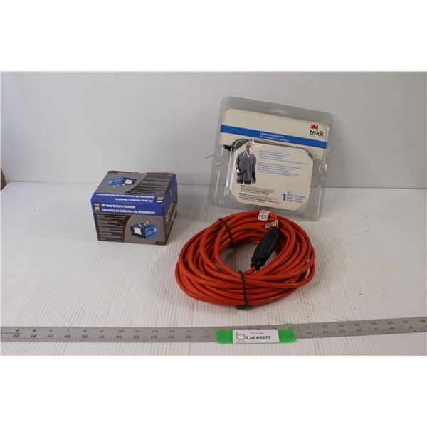 90Amp Battery Insulator, Chemical Resistance Kit, Extension Cord