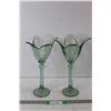 Image 1 : Glass Footed Vases