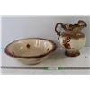 Image 1 : Decorative Pitcher and Bowl