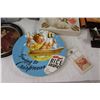Image 3 : Host Easy Flo Pourer Set, (2) Decorative Plates, Tray, Paper Holder, Clock, Turtles Tin, Small Licen