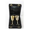 Image 3 : (2) Brass Goblets With Case
