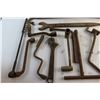 Image 8 : Wrenches, Crowbar and Adjustable Wrench and Assorted Tools