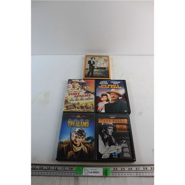 (5) DVD John Wayne Western Movies