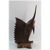 Image 2 : Carved Wood Swordfish Statue