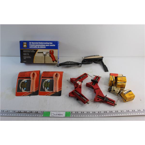 Welding Brush Tool. Air Operated Undercoating Gun. Bleed Tubes, Brake Parts and Assorted Items