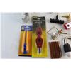 Image 2 : 4 in 1 Copper Pipe Cleaner, Utility Knife with Thumb Lock, Hand Drill and Assorted Hardware