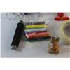 Image 2 : Glue Gun. Glue Sticks, Hole Punch, Packing Tapes and Assorted Items