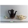 Image 1 : Coffee Pot and (2) Ceramic Tea Pots