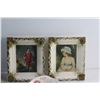 Image 2 : Gravy Separator, French Renaissance Blue Boy Statue, (2) Framed Renaissance Prints and Vintage Dice