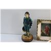 Image 3 : Gravy Separator, French Renaissance Blue Boy Statue, (2) Framed Renaissance Prints and Vintage Dice