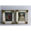 Image 6 : Gravy Separator, French Renaissance Blue Boy Statue, (2) Framed Renaissance Prints and Vintage Dice