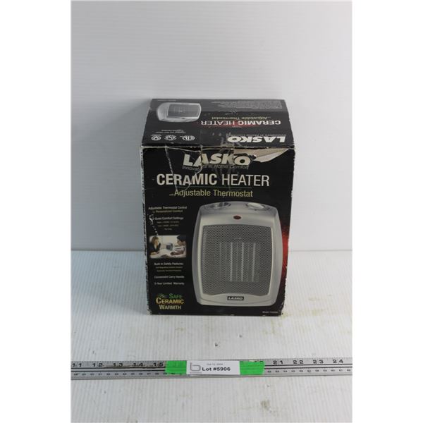 Lasko Ceramic Heater with Adjustable Thermostat - Tested