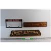 Image 1 : (2) Wooden Wall Signs - ''Prayer Changes Things & ''Happy Easter'' and Car Plate Frame
