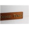 Image 6 : (2) Wooden Wall Signs - ''Prayer Changes Things & ''Happy Easter'' and Car Plate Frame