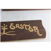 Image 8 : (2) Wooden Wall Signs - ''Prayer Changes Things & ''Happy Easter'' and Car Plate Frame