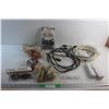 Image 1 : 3D Glasses, Speaker Wire, HDMI Cable, Aquarium Bulbs. Ethernet Cable and Assorted Items