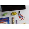 Image 3 : Slurpee Superman Cup, M&M Tin, Miniature Frying Pan Toy and Assorted Items