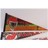 Image 2 : (3) NHL Hockey Pennants: Chicago Blackhawks, NJ Devils, Montreal Canadians