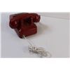 Image 4 : Retro Western Electric Red Landline Telephone - as is