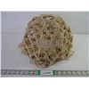Image 2 : Vintage Macrame /Crochet Lamp Shade with Lamp