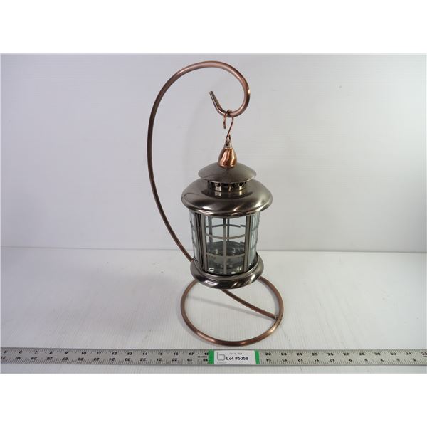 (1) European Style Wrought Iron Candle Holder