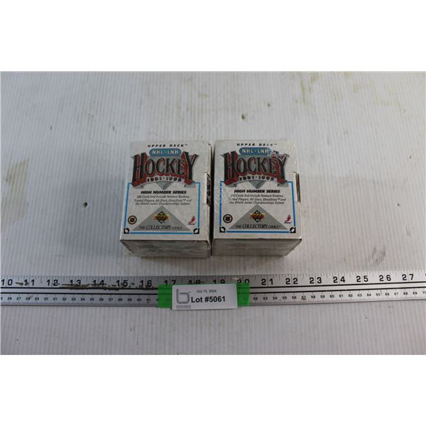 2X Bid Price - (2) Upper Deck NHL Hockey 1991-92 High Number Series Cards - Sealed