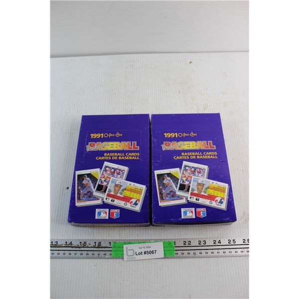 (2) O-Pee-Chee Premier '91 Baseball Cards - Sealed