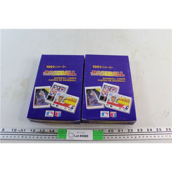 (2) O-Pee-Chee Premier '91 Baseball Cards - Sealed