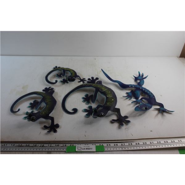 Tin Lizard Decorations