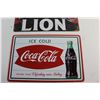 Image 3 : Lion & Coca Cola Signs 12'' x 8''