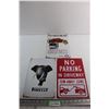 Image 1 : Firelli, No Parking and Esso Signs 12'' x 8''