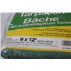 Image 2 : (2) Tarps - 9ft x 12ft & 6ft x 8ft - NIB